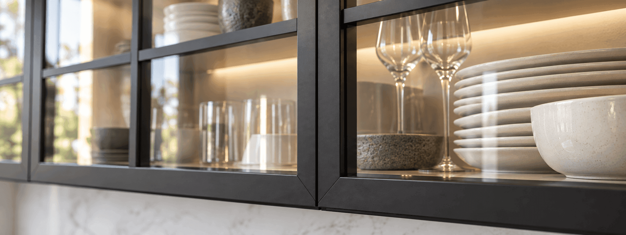 Aluminum Frames, Glass