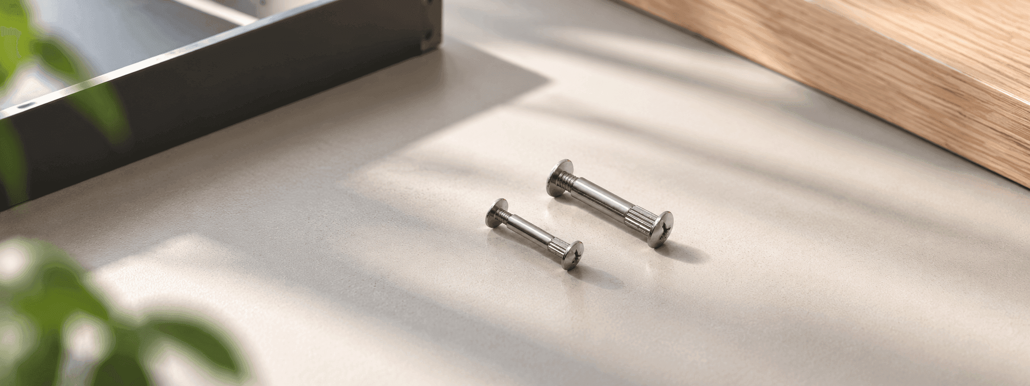 Furniture connectors and fasteners