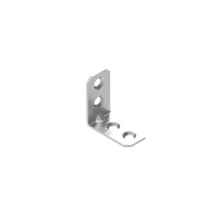 Reinforced Four-Hole Stamped Angle Bracket