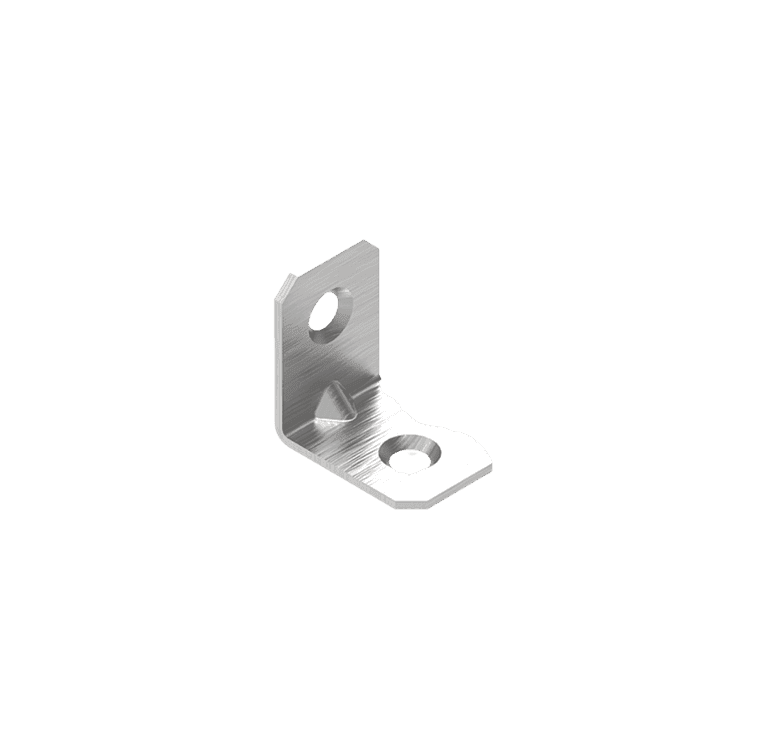 Reinforced Two-Hole Stamped Angle Bracket