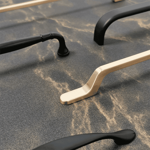 Screw-on furniture handles