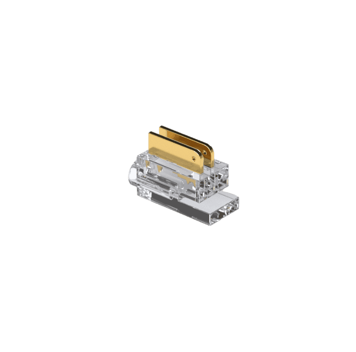 Złączka zaciskana LUMINO, taśma 5/6 mm – otwory na przewód 2 × 0,35 mm²