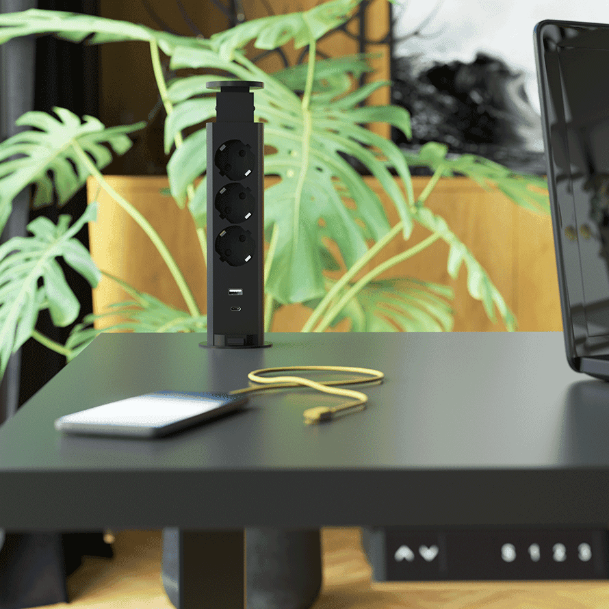 Elektrima Tubus - USB A+C Desk Extension