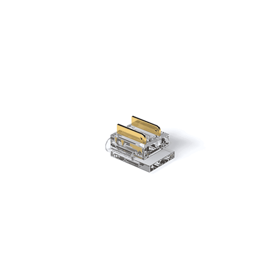 LUMINO Clamp Connector, 8/10 mm Tape – 2 × 0.35 mm² Wire Holes