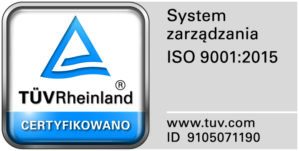Certyfikat jakości ISO 9001:2015